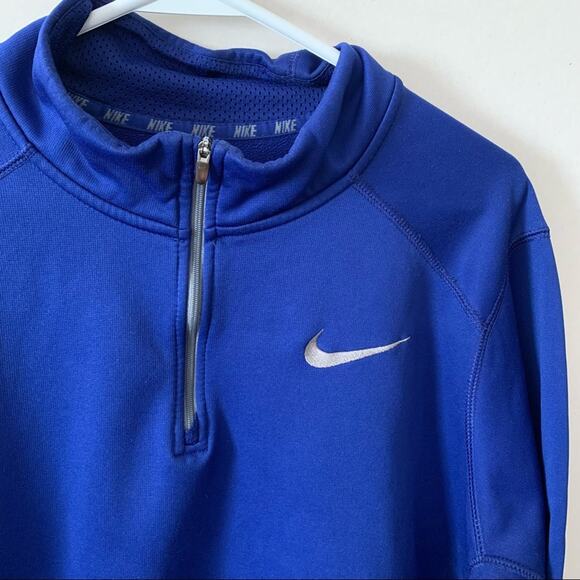 Nike Therma-Fit Blue Quarter Zip Sweatshirt - Picture 2 of 6